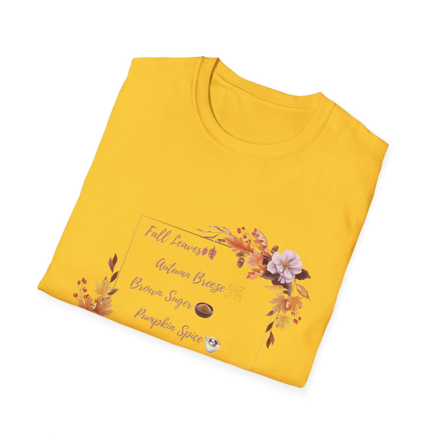 Autumn Pumpkin spice Brown Suger Cotton T-Shirt