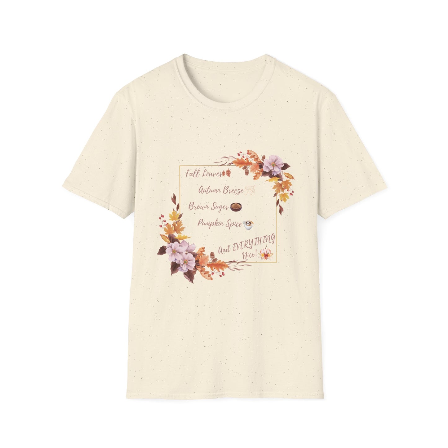 Autumn Pumpkin spice Brown Suger Cotton T-Shirt