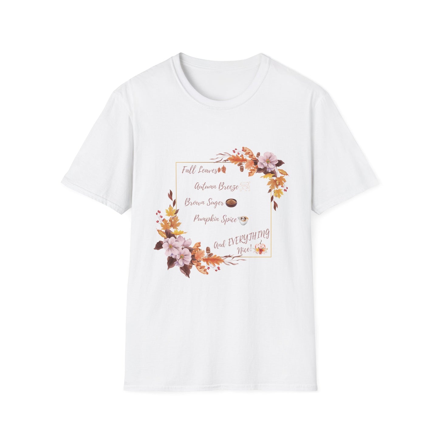 Autumn Pumpkin spice Brown Suger Cotton T-Shirt