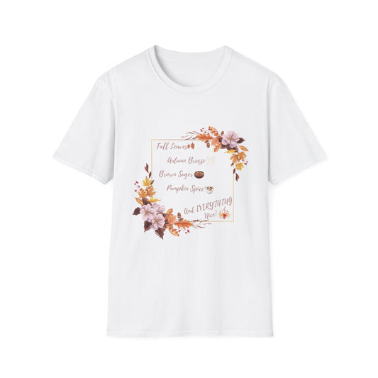 Autumn Pumpkin spice Brown Suger Cotton T-Shirt