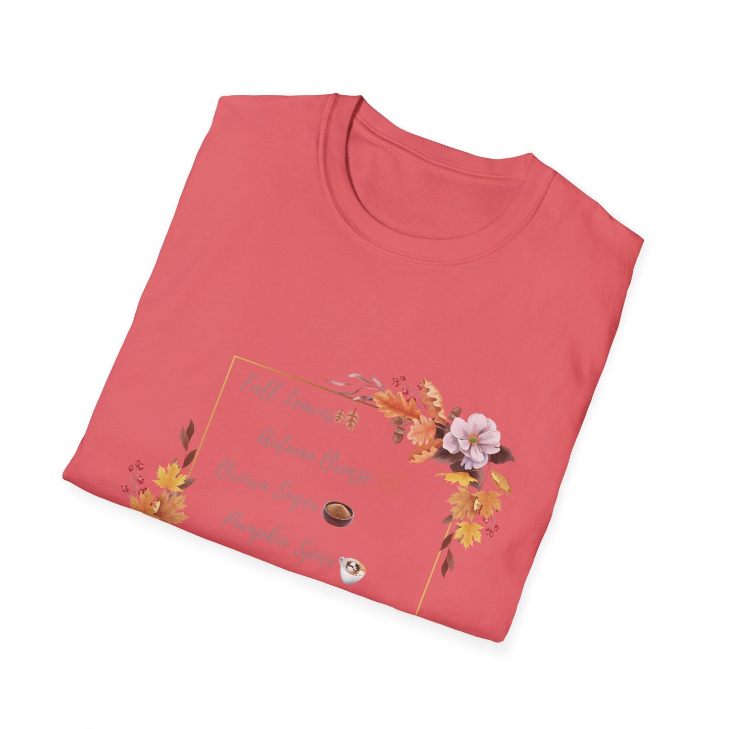 Autumn Pumpkin spice Brown Suger Cotton T-Shirt