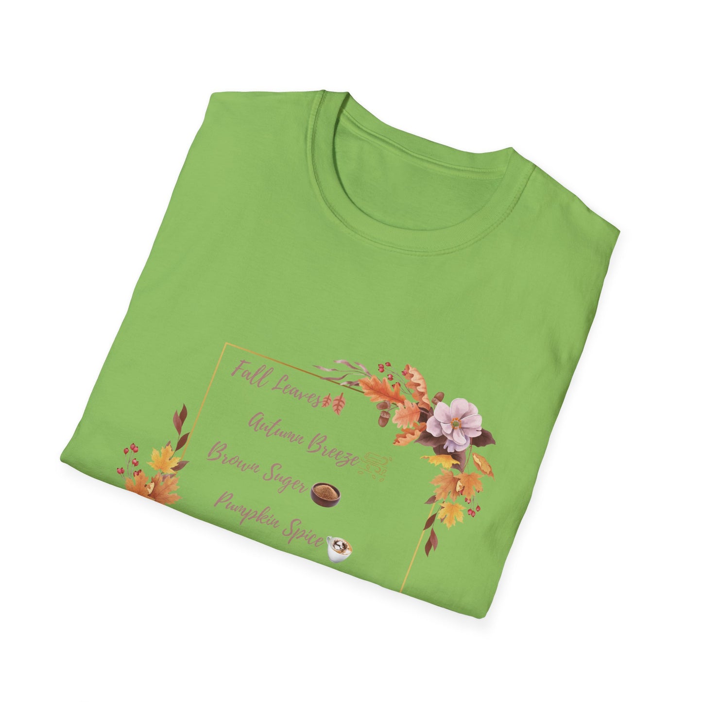 Autumn Pumpkin spice Brown Suger Cotton T-Shirt