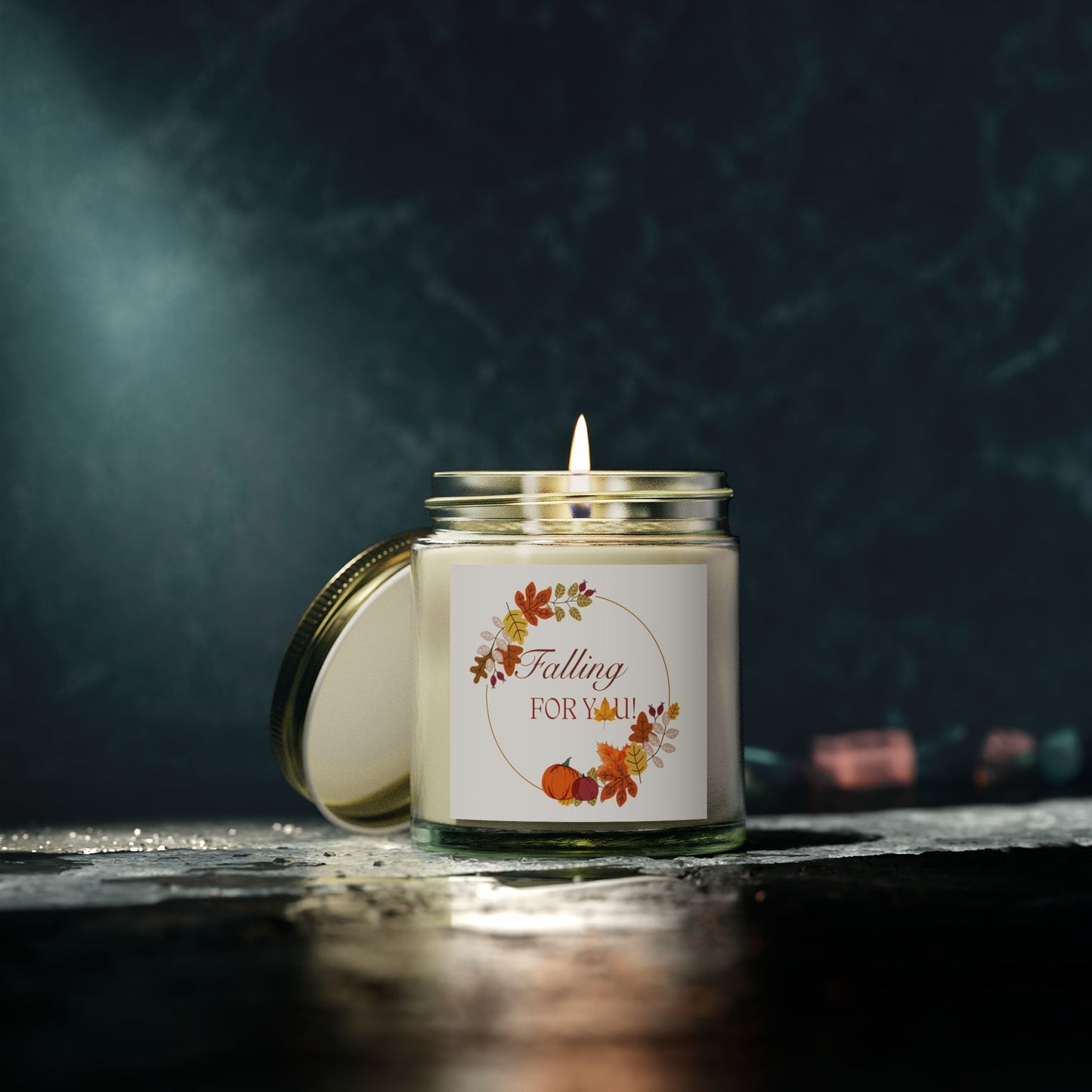FALL AUTUMN SEASON “ Falling for You” Scented Cotton Wick Candle