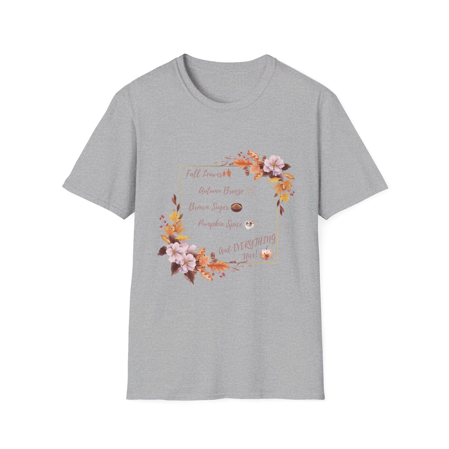Autumn Pumpkin spice Brown Suger Cotton T-Shirt