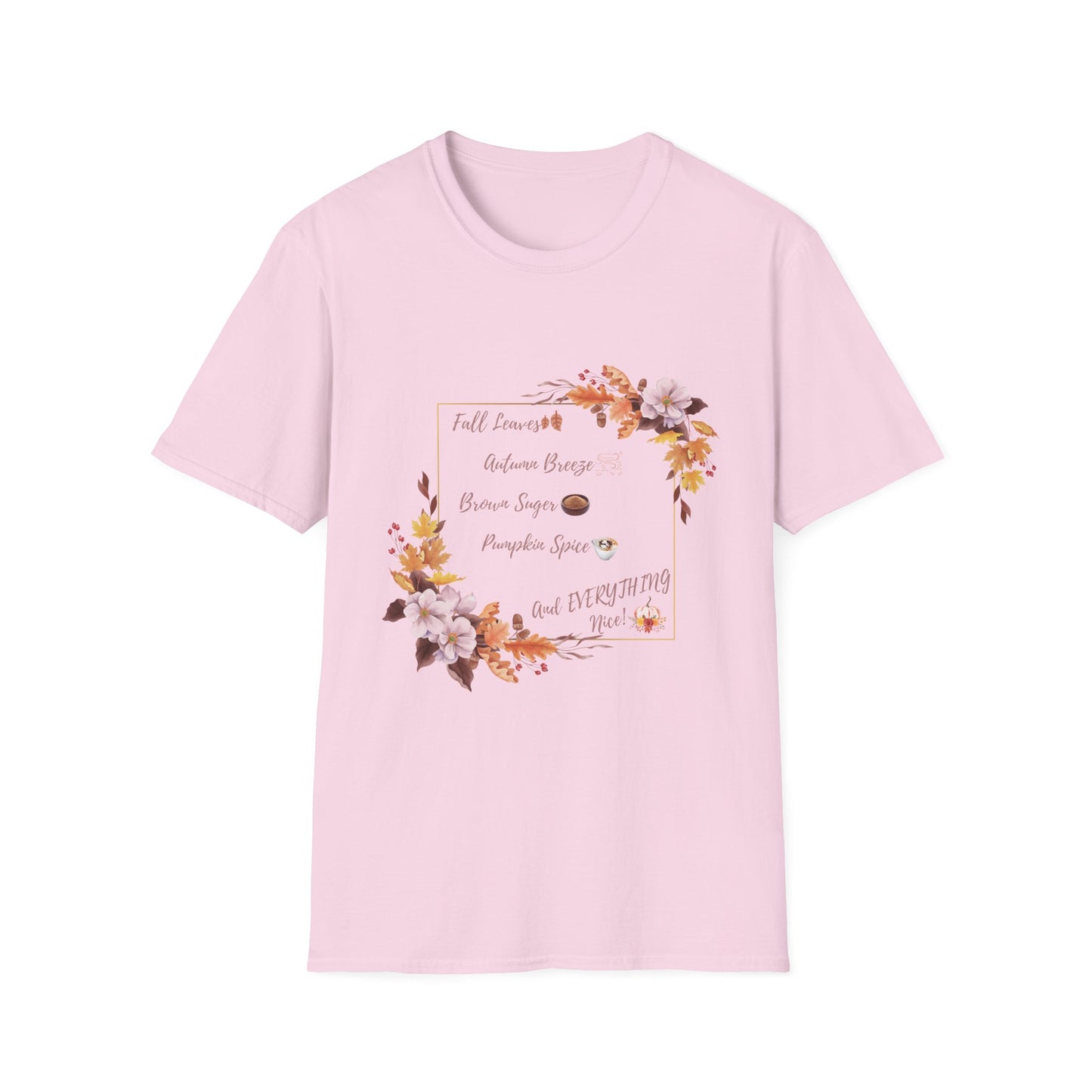 Autumn Pumpkin spice Brown Suger Cotton T-Shirt