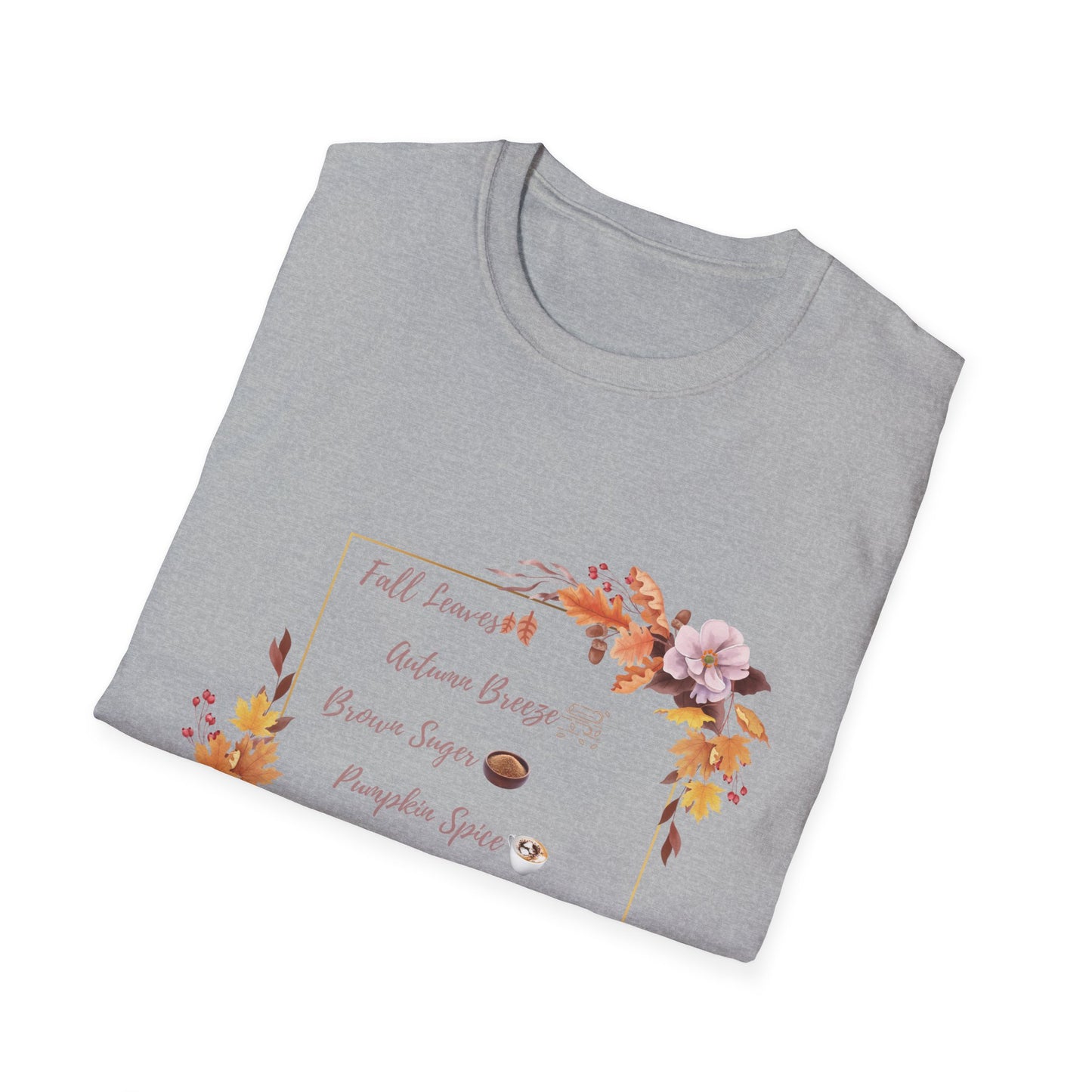 Autumn Pumpkin spice Brown Suger Cotton T-Shirt