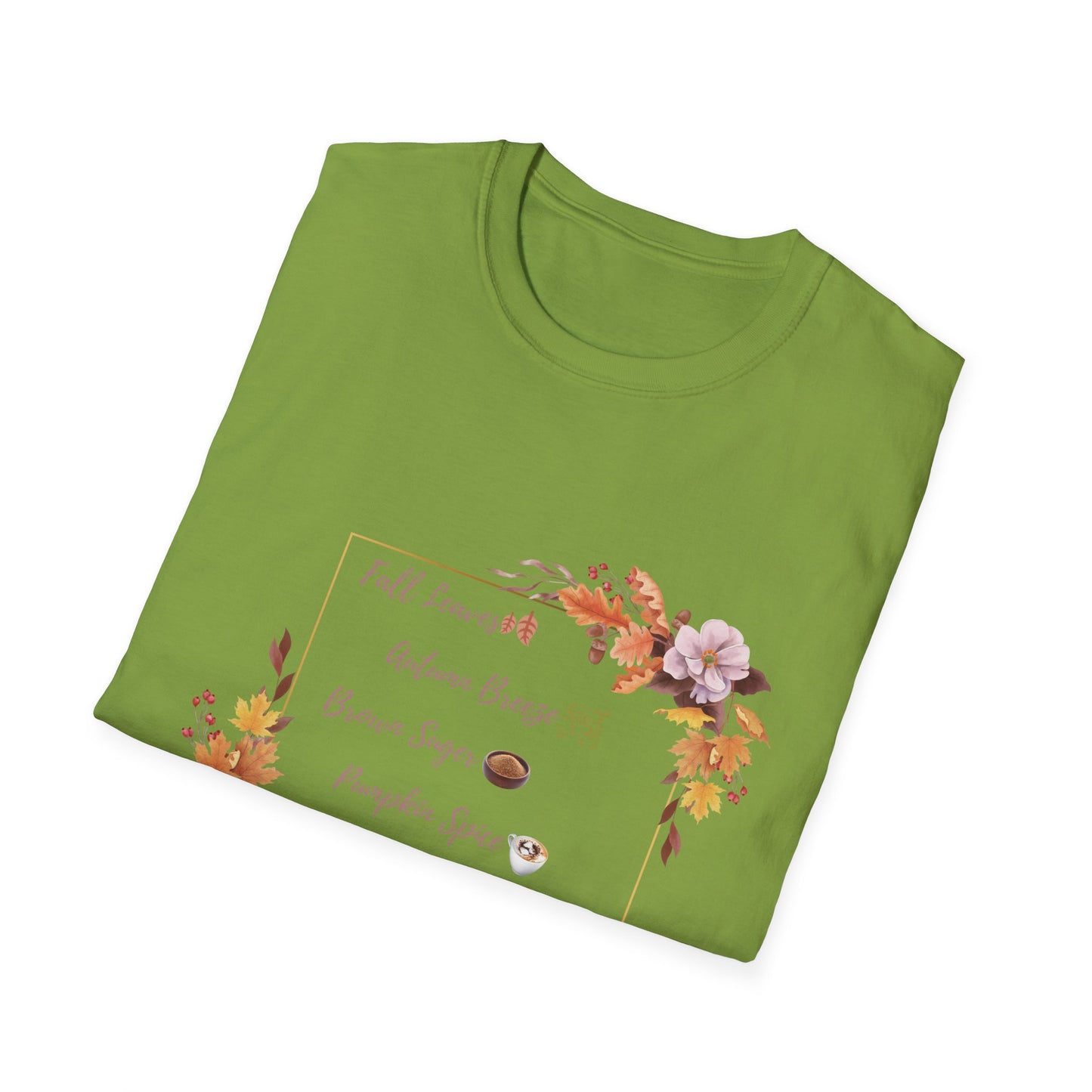 Autumn Pumpkin spice Brown Suger Cotton T-Shirt