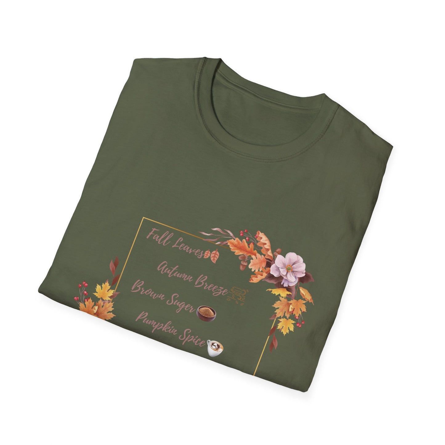 Autumn Pumpkin spice Brown Suger Cotton T-Shirt