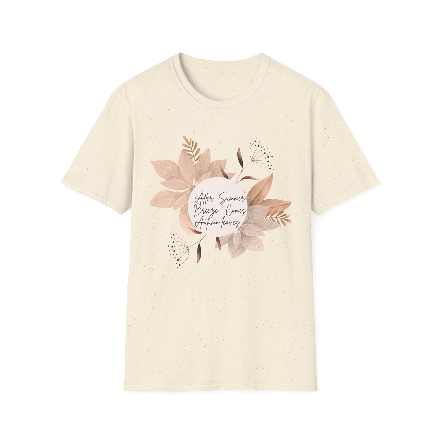 FALL AUTUMN LEAVES Softstyle Cotton Crewneck T-Shirt