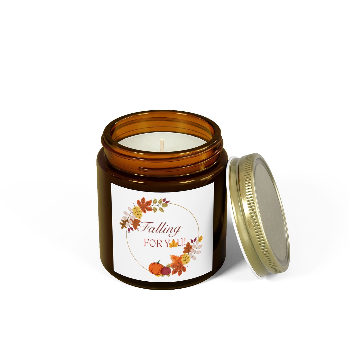 FALL AUTUMN SEASON “ Falling for You” Scented Cotton Wick Candle