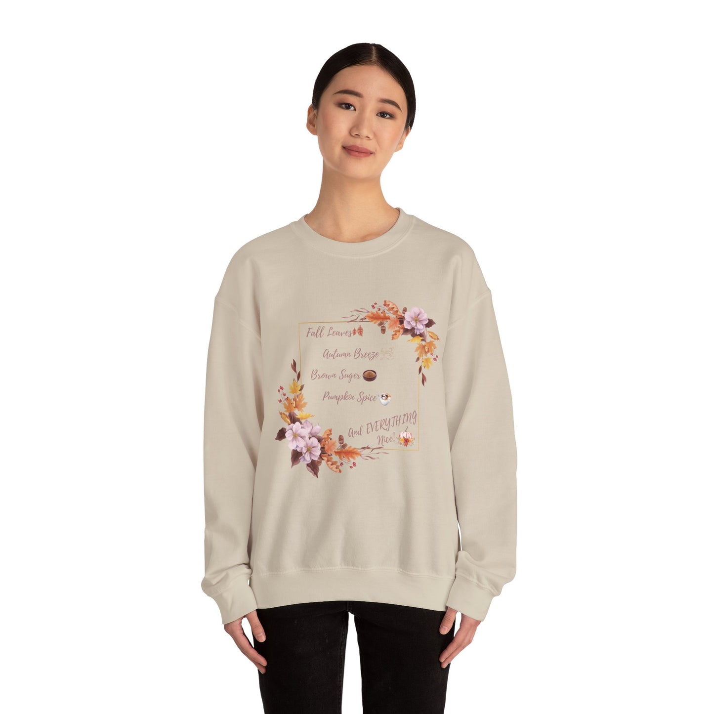 Crewneck Sweatshirt Brown Sugar Fall Pumpkin Spice Autumn Vibes