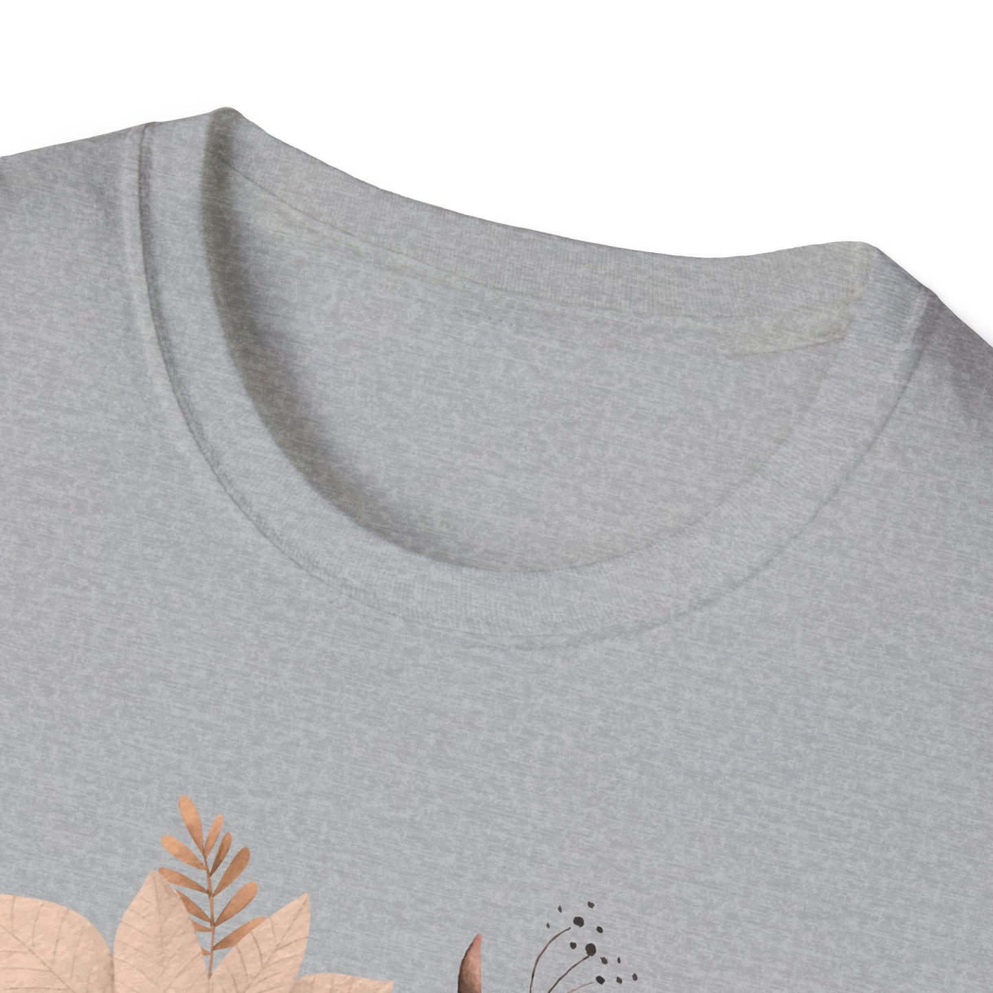 FALL AUTUMN LEAVES Softstyle Cotton Crewneck T-Shirt