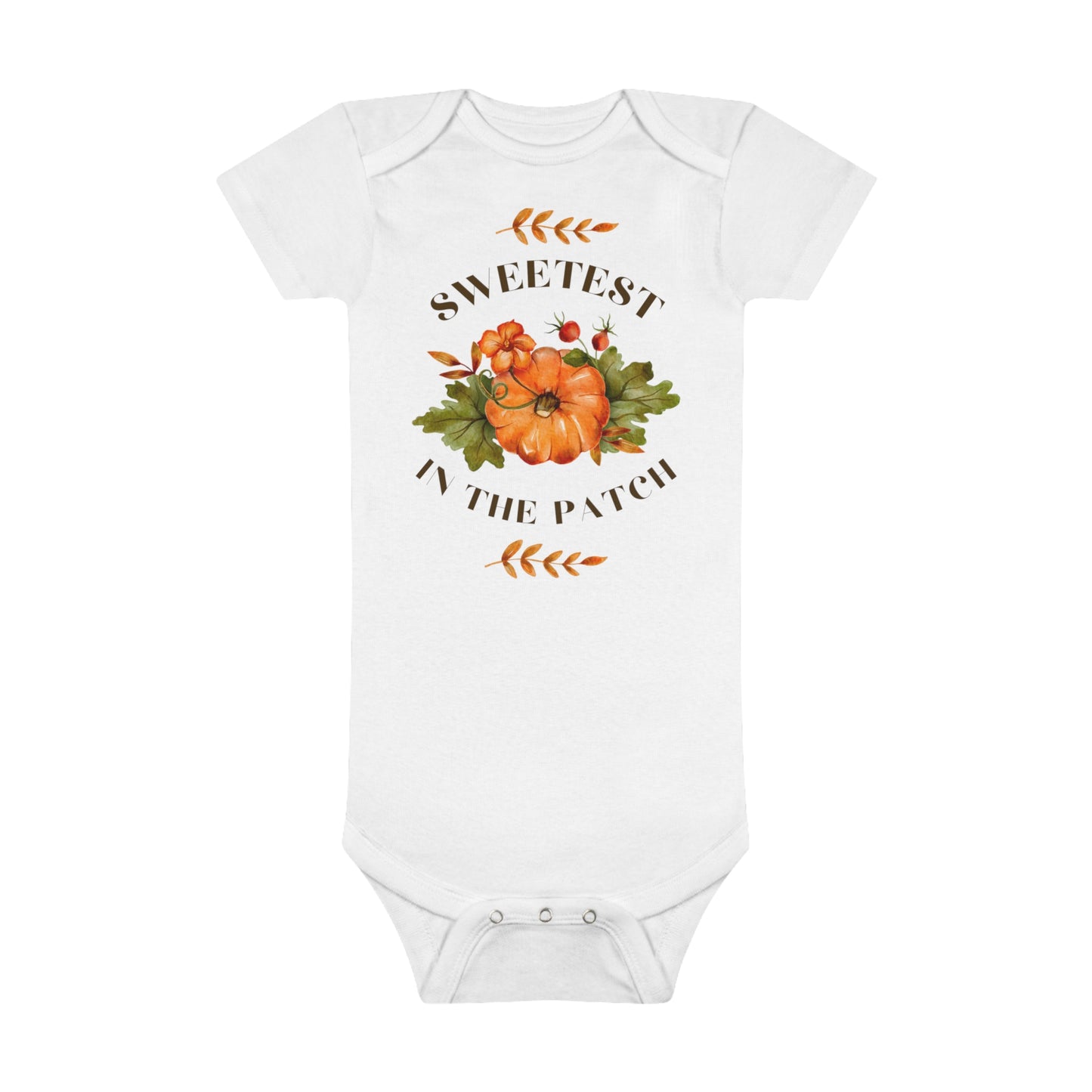 FALL AUTUMN PUMPKIN Onesie® Organic Cotton Baby Bodysuit