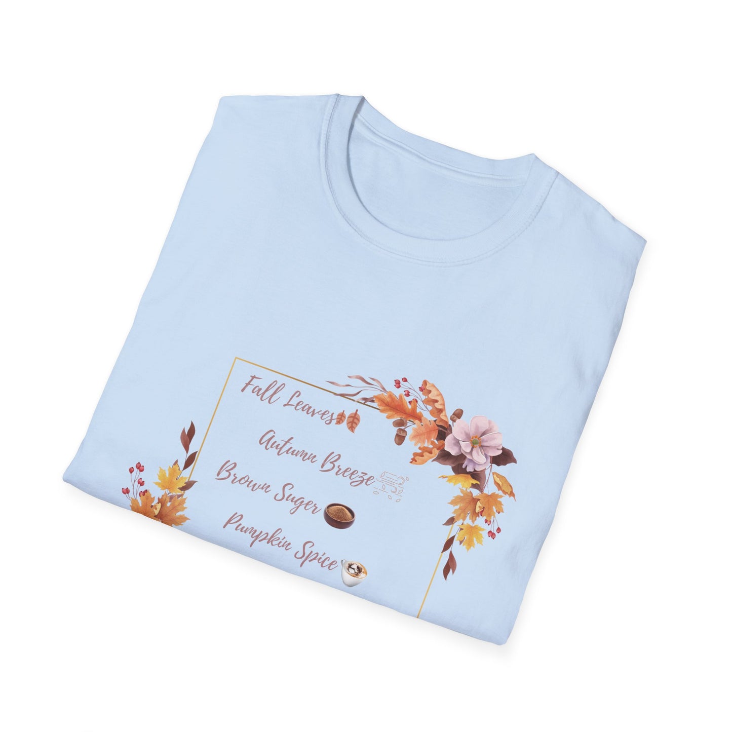 Autumn Pumpkin spice Brown Suger Cotton T-Shirt