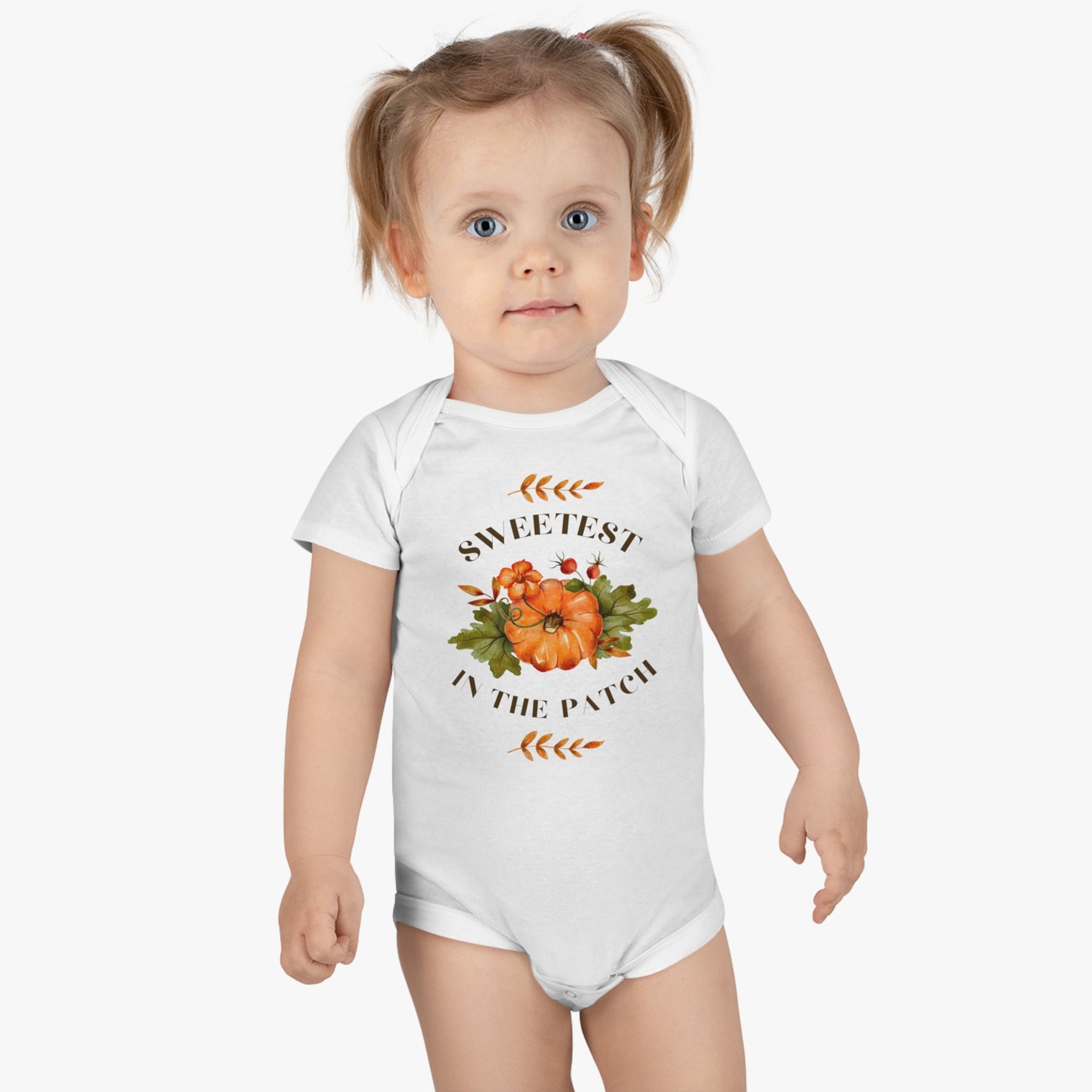 FALL AUTUMN PUMPKIN Onesie® Organic Cotton Baby Bodysuit