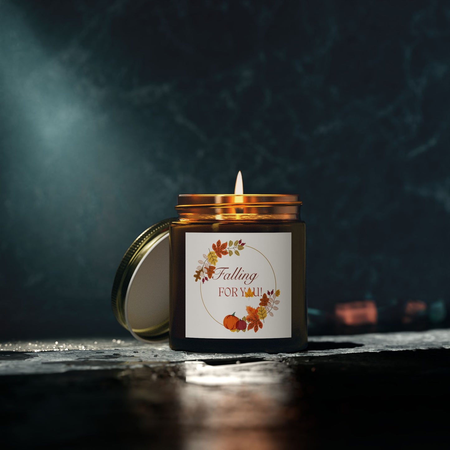 FALL AUTUMN SEASON “ Falling for You” Scented Cotton Wick Candle