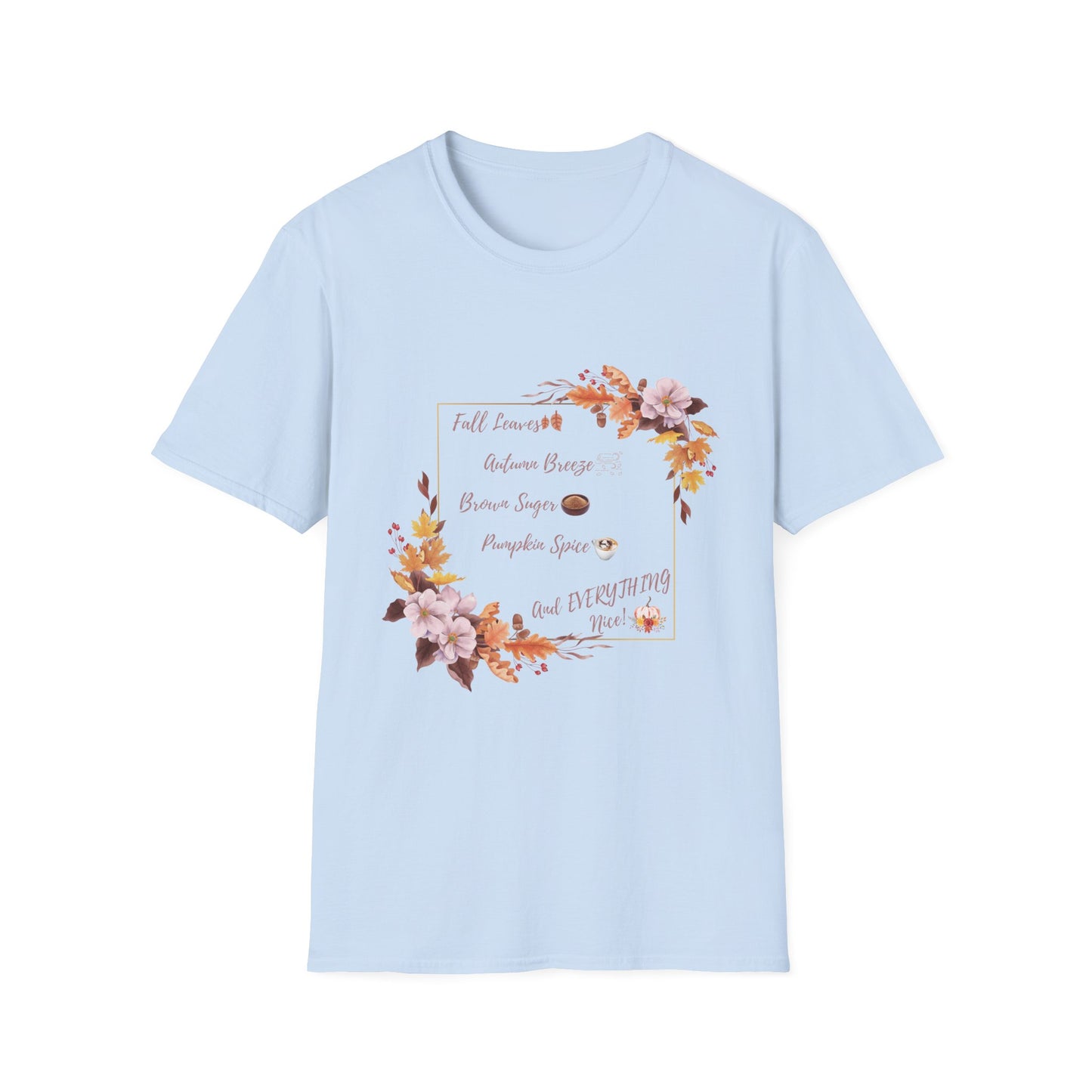 Autumn Pumpkin spice Brown Suger Cotton T-Shirt