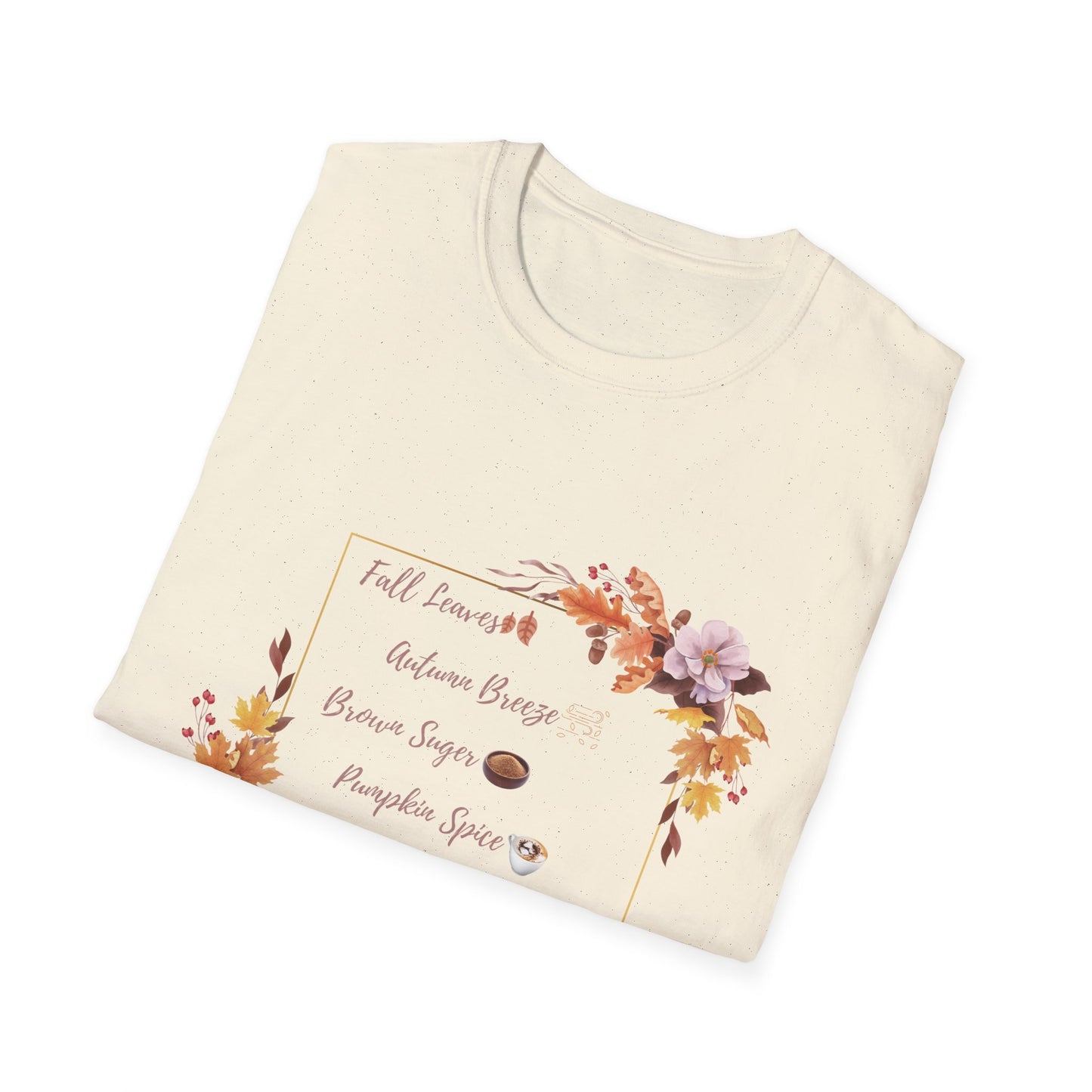Autumn Pumpkin spice Brown Suger Cotton T-Shirt