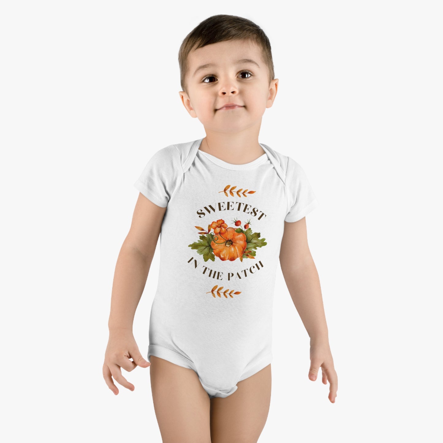 FALL AUTUMN PUMPKIN Onesie® Organic Cotton Baby Bodysuit