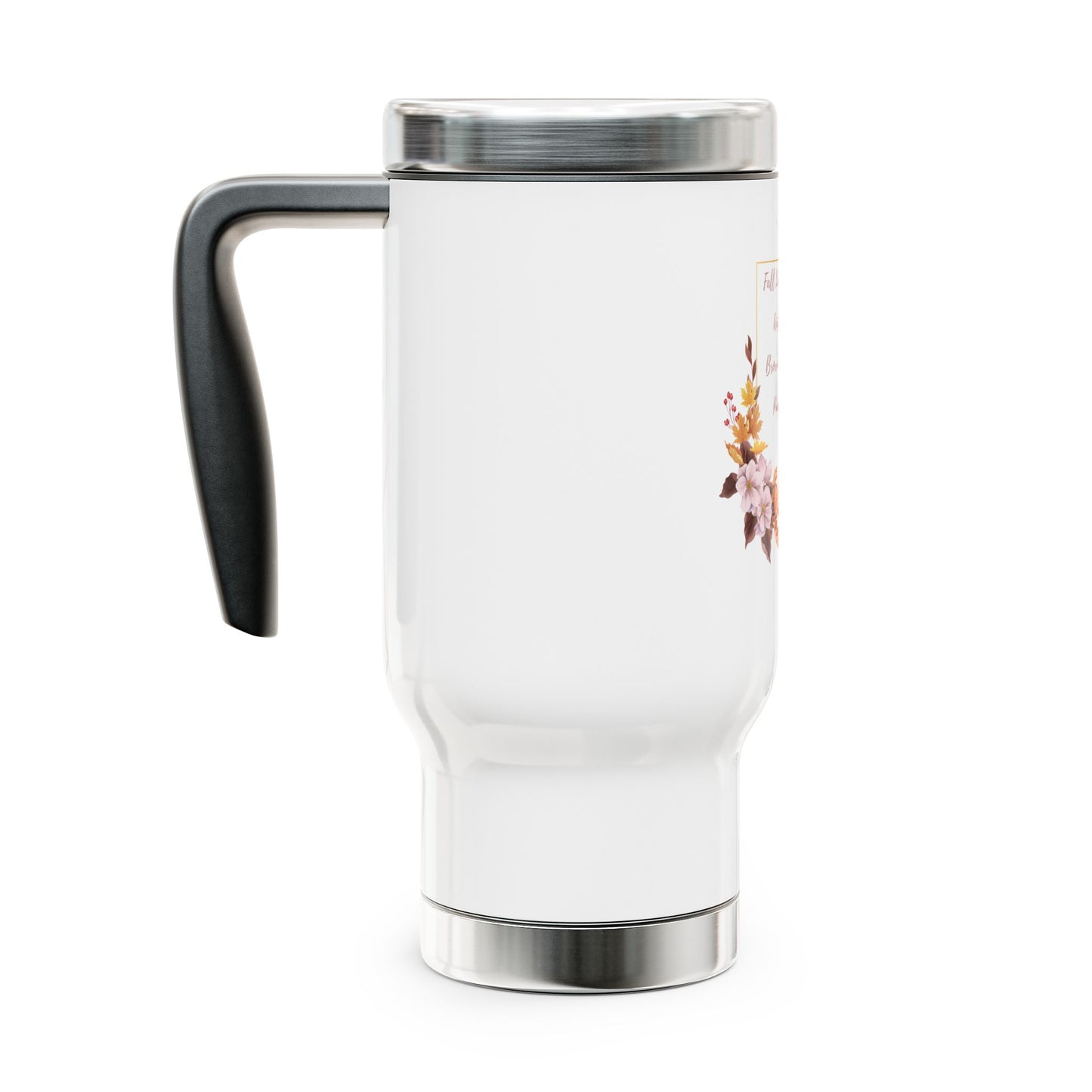 Travel Mug - Autumn Pumpkin Spice Brown Sugar Stainless Steel 14oz