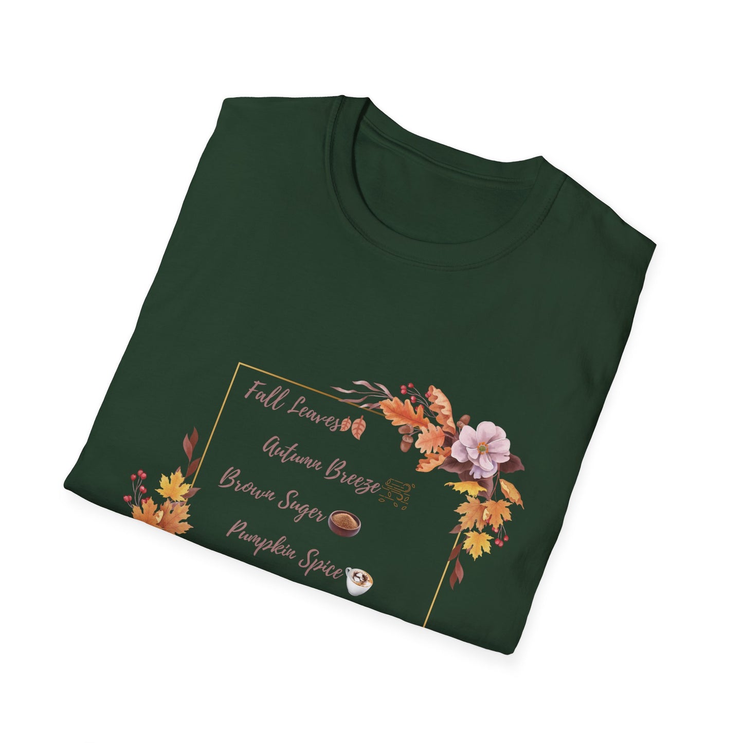 Autumn Pumpkin spice Brown Suger Cotton T-Shirt