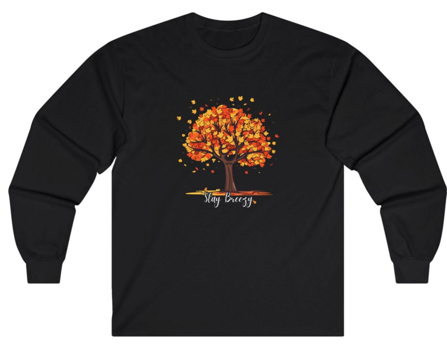 FALL AUTUMN SEASON tree breeze cotton sweatshirt