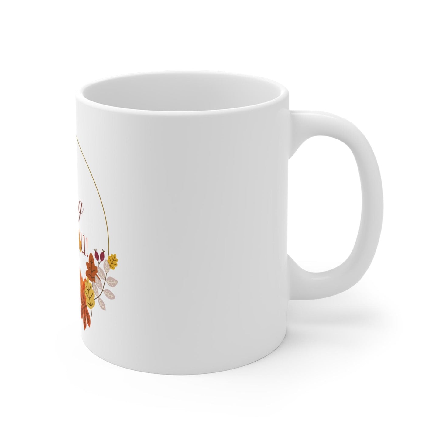 FALL AUTUMN SEASON leaves white ceramic mug 11oz “falling for you “