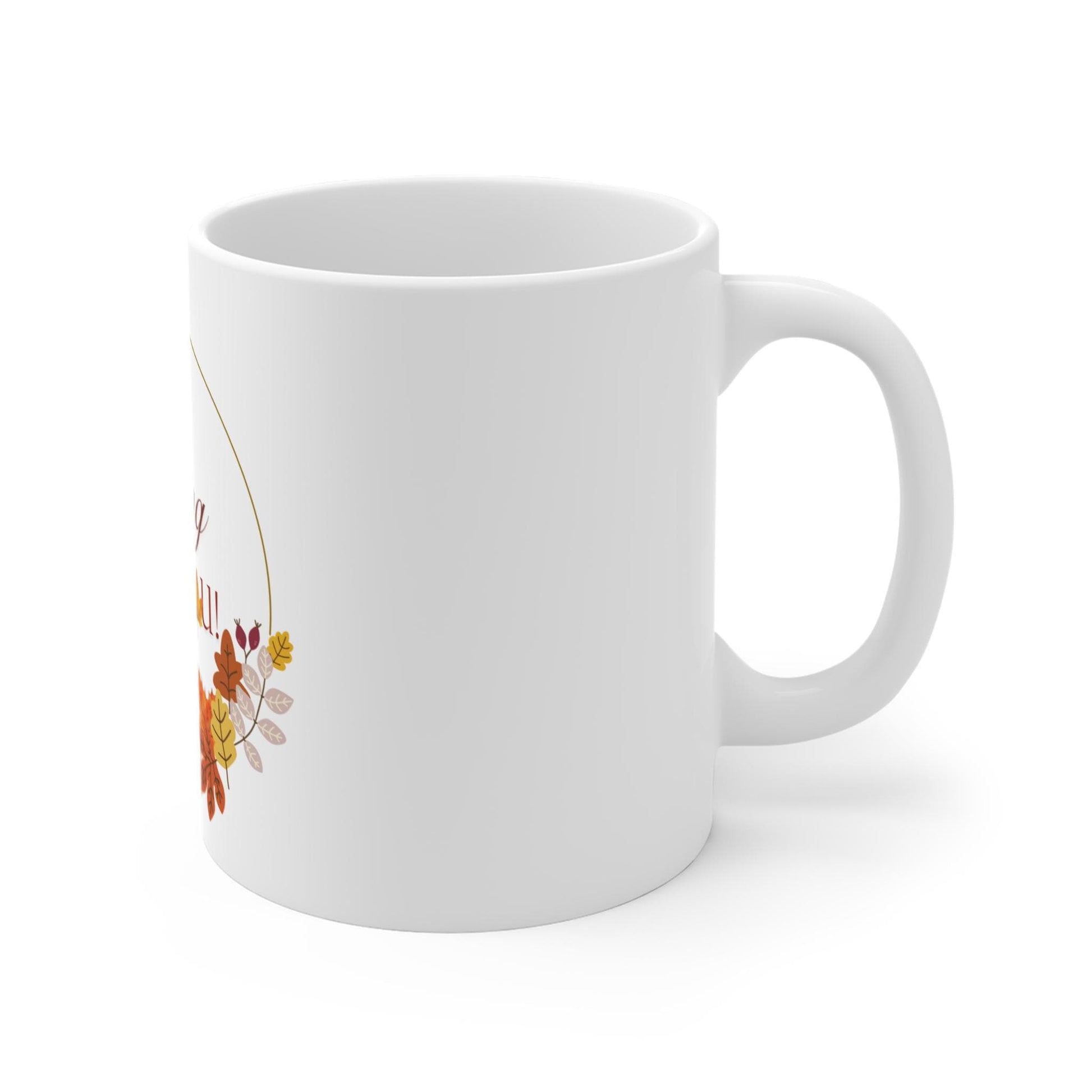 FALL AUTUMN SEASON leaves white ceramic mug 11oz “falling for you “
