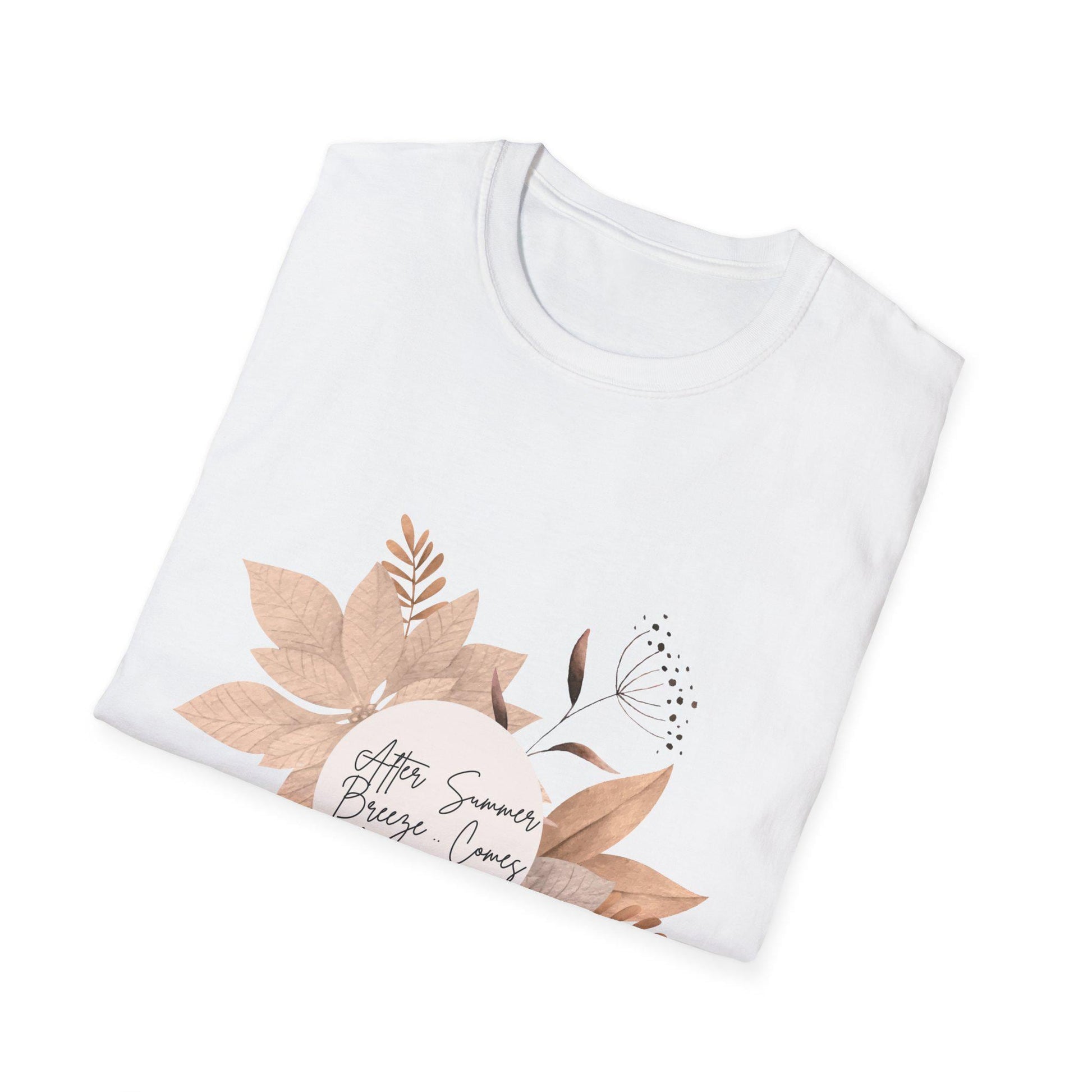 FALL AUTUMN SEASON leaves cotton classic fit short sleeve t-shirt