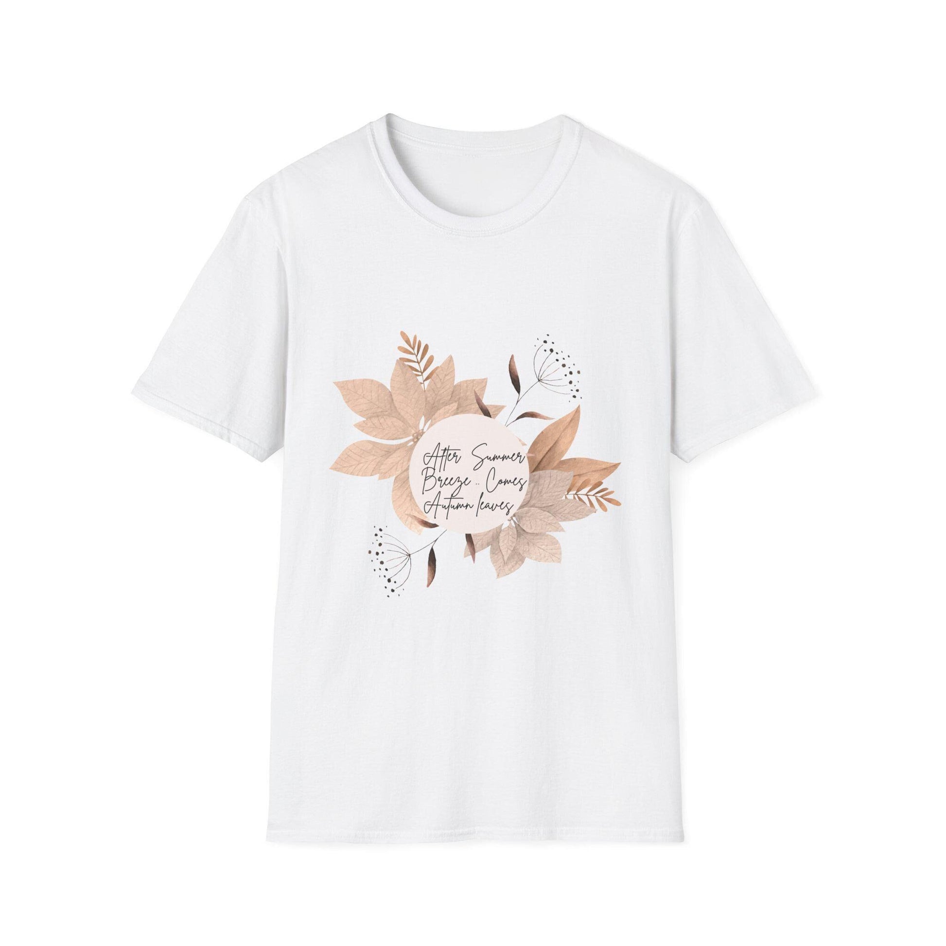 FALL AUTUMN SEASON leaves cotton classic fit short sleeve t-shirt